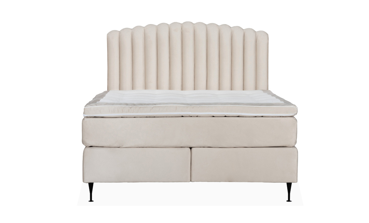 OPERA/PRIMO HIGH 160 Sengesett Velvet Beige i gruppen Soverom / Senger / Sengepakke hos Sofas & more (KMP06036PRHISG160MO2)