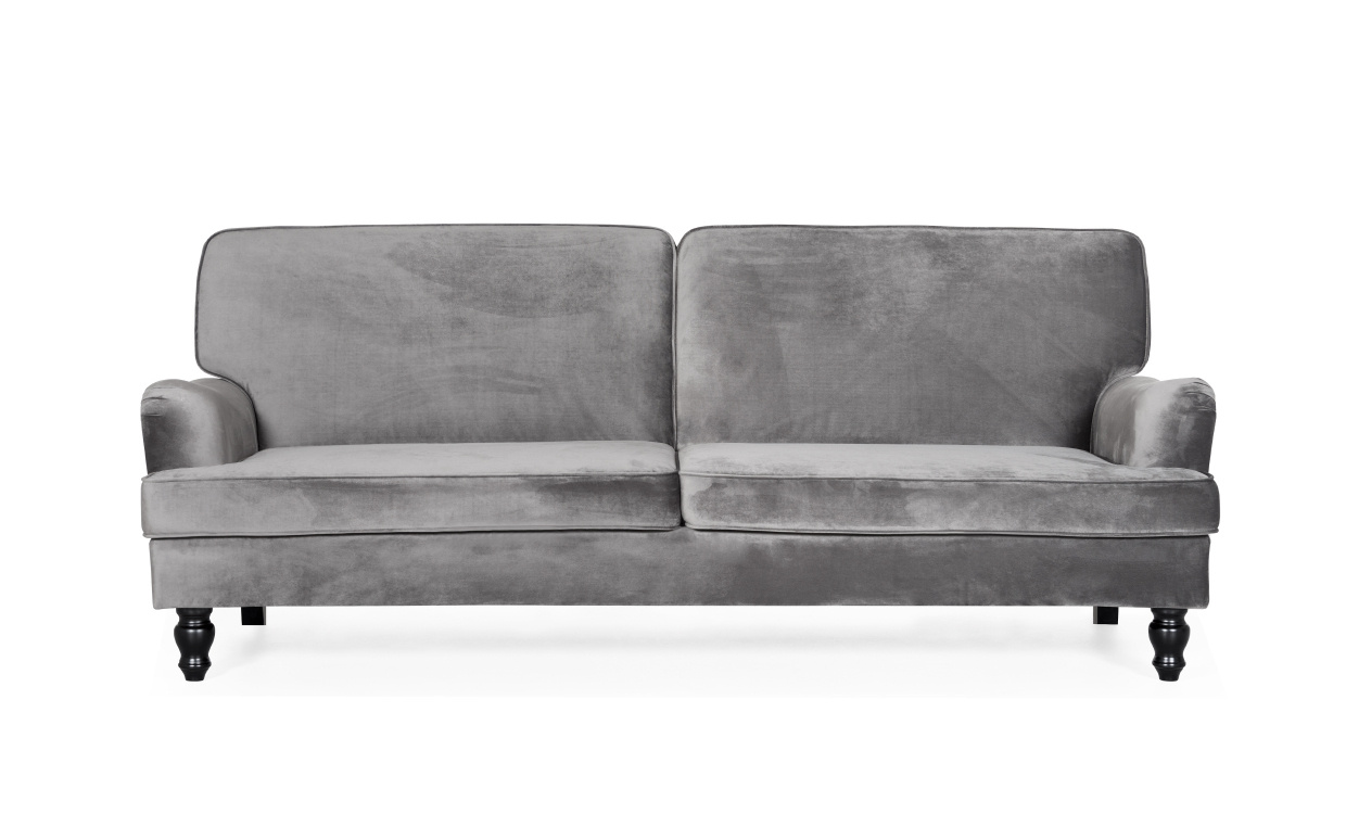 HOWARD Sovesofa Velvet Gr i gruppen Stue / Sofaer / Flyelssofaer / hos Sofas & more (LAB-192N2S-CR-7)