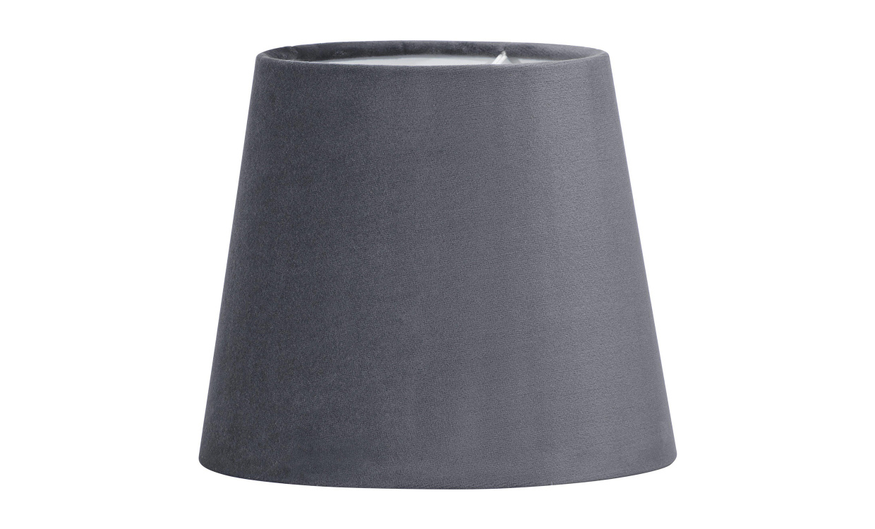 MIA Lampeskjerm Velvet Grey H17 i gruppen Belysning / Tilbehr / Lampeskjermer hos Sofas & more (ML01-311)