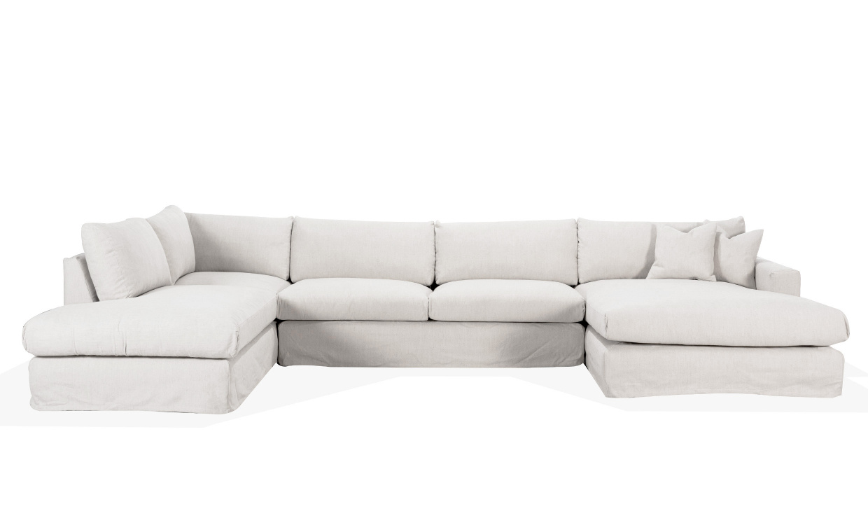 MAXIME U-sofa Venstre Hvit i gruppen Stue / Sofaer / hos Sofas & more (MXA3DVI)