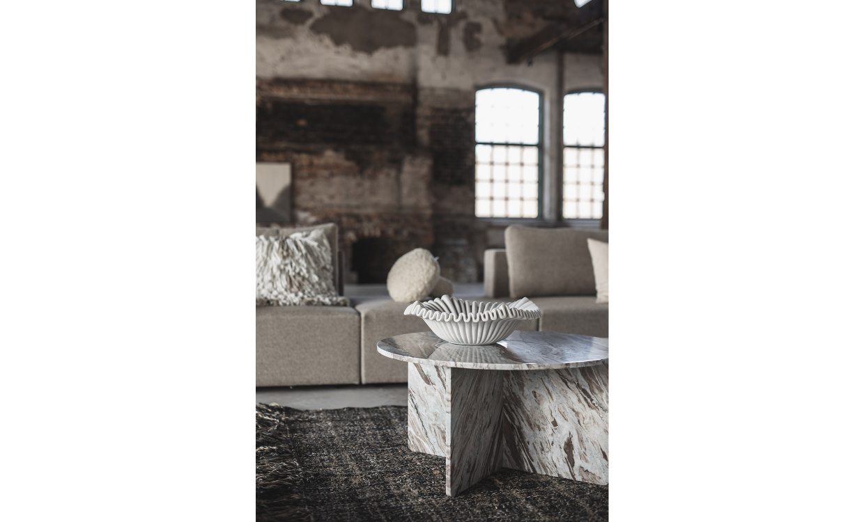 ANEMONE Bolle L Marble Lys i gruppen Dekorasjon / Nyheter hos Sofas & more (N812209-90)