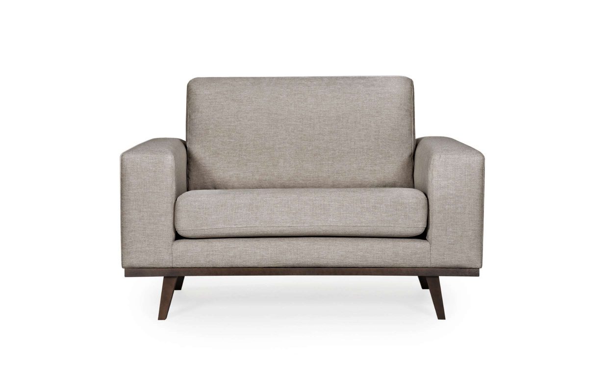 STOCKHOLM Fusion Lenestol Mrk beige i gruppen Stue / Lenestoler / Beige lenestoler hos Sofas & more (ST1CA10)