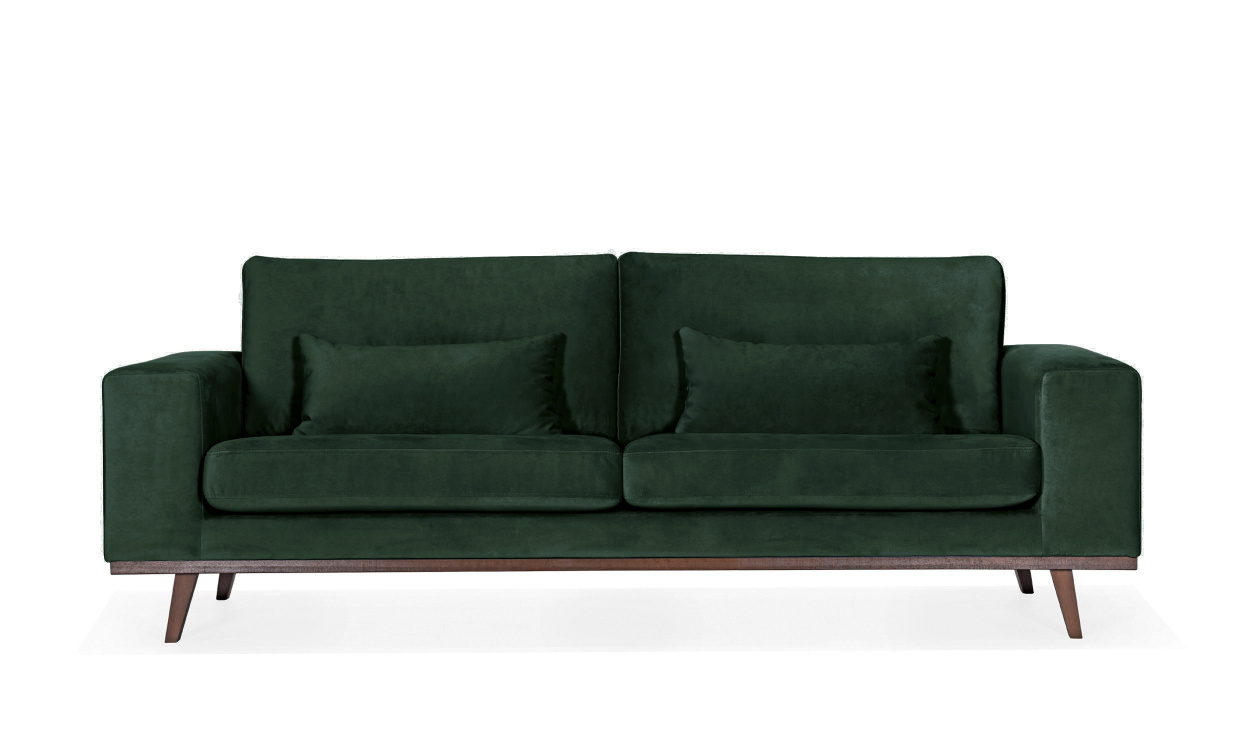 STOCKHOLM 3-seters sofa Velvet Edition Grnn i gruppen Stue / Sofaer / Flyelssofaer / hos Sofas & more (ST25RI37)