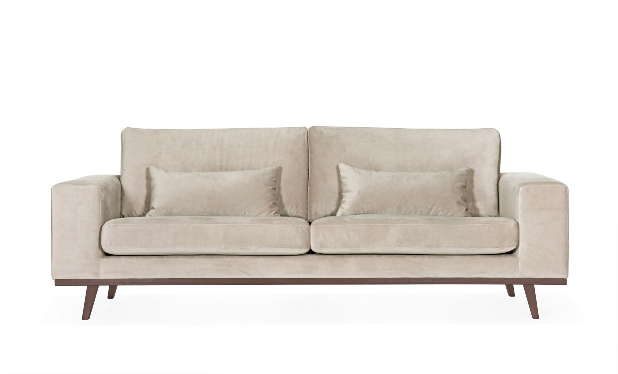 STOCKHOLM 3-seters sofa Velvet Edition Greige i gruppen Stue / Sofaer / hos Sofas & more (ST25SA02)