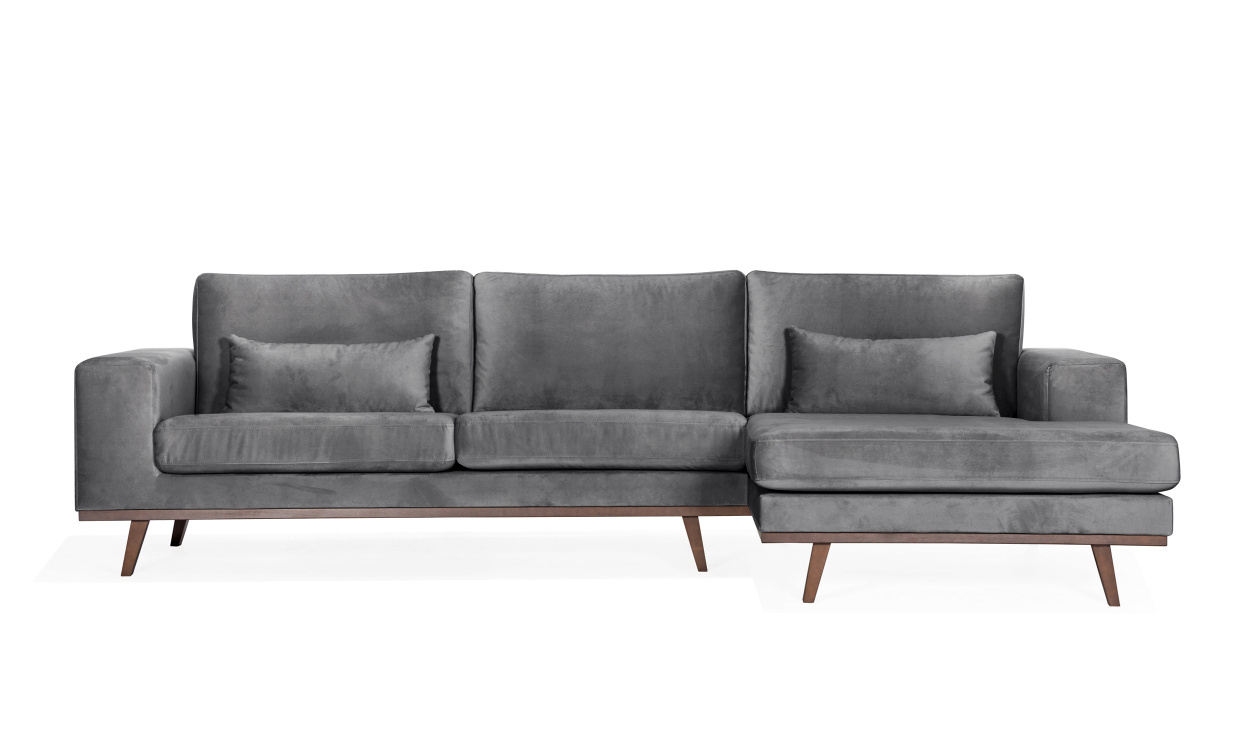 STOCKHOLM Divansofa Hyre Velvet Edition Mrk gr i gruppen Stue / Sofaer / Flyelssofaer / hos Sofas & more (ST3DRI96)