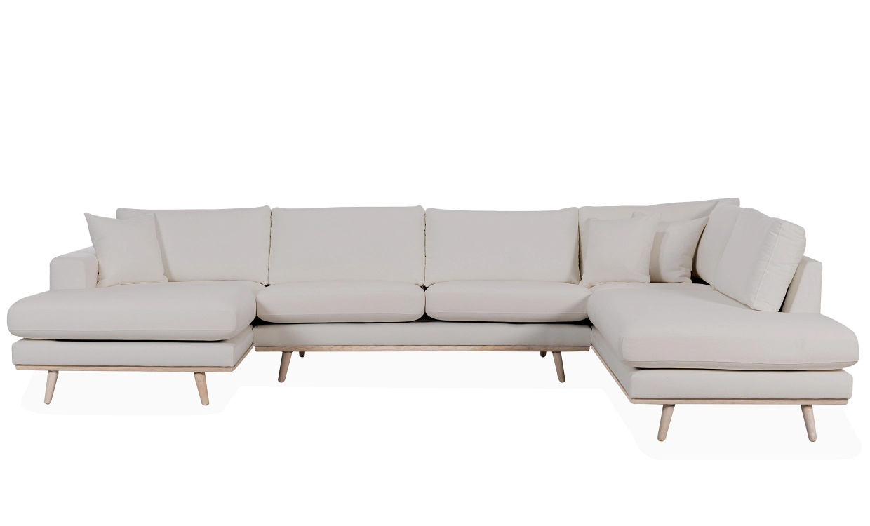 STOCKHOLM PREMIUM U-Sofa Hyre Beige i gruppen Stue / Sofaer / U-sofaer hos Sofas & more (STD3A-BABE)