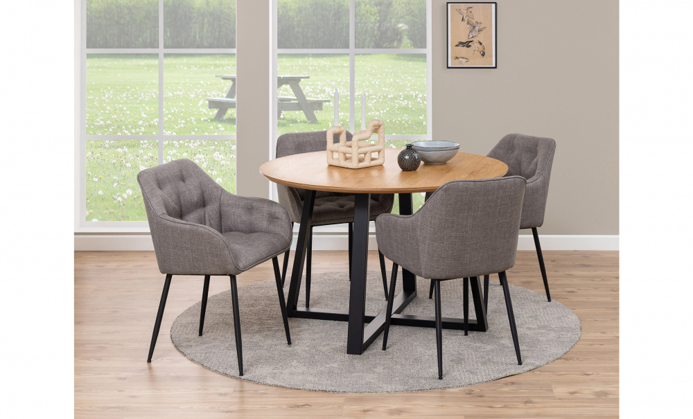 SAGA Lenestol Lys gr i gruppen Stue / Lenestoler hos Sofas & more (0000098125)