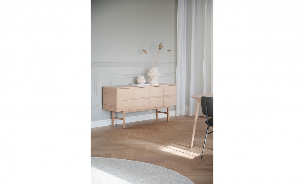 MORESBY Sideboard 160 Hvitpigmentert i gruppen Stue / Sofabord / Sidebord hos Sofas & more (120600)