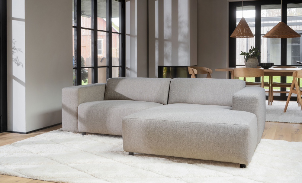 WILLARD sofa 3-seter-sjeselong hyre beige i gruppen Stue / Sofaer / Divansofaer hos Sofas & more (121313)