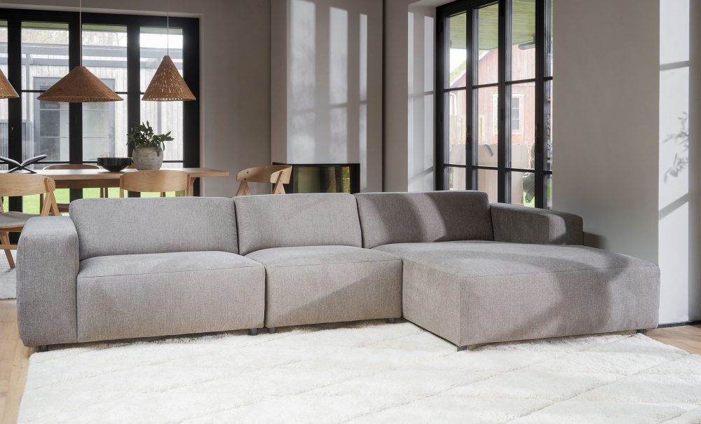 WILLARD sofa 4-seters sjeselong hyre beige i gruppen Stue / Sofaer / Divansofaer hos Sofas & more (121314)