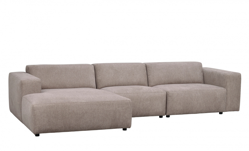 WILLARD sofa 4-seters sjeselong venstre beige i gruppen Stue / Sofaer hos Sofas & more (121317)