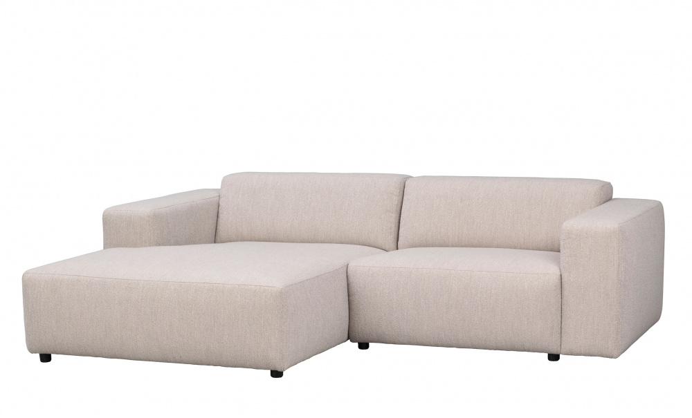 WILLARD sofa 3-seters sjeselong venstre lys beige i gruppen Stue / Sofaer / Divansofaer hos Sofas & more (121336)