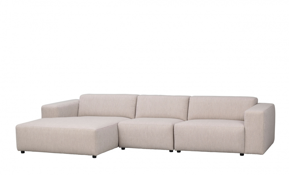 WILLARD sofa 4-seters sjeselong venstre lys beige i gruppen Stue / Sofaer / Divansofaer hos Sofas & more (121337)