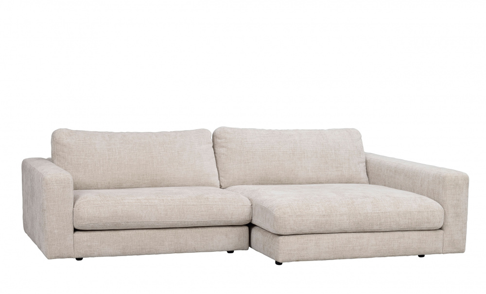 DUNCAN sofa 3-seter sjeselong hyre lys gr i gruppen Stue / Sofaer / 3-seters sofaer hos Sofas & more (122033)