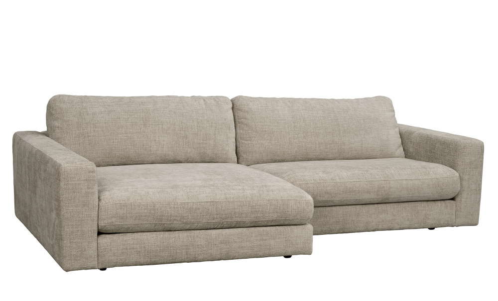 DUNCAN sofa 3-seter-sjeselong venstre grbeige i gruppen Stue / Sofaer hos Sofas & more (122338)