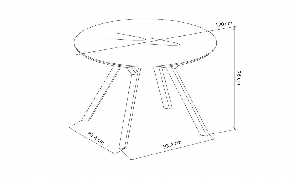 SIMA Spisebord Gr i gruppen Spiseplass / Bord / Spisebord hos Sofas & more (20200034)