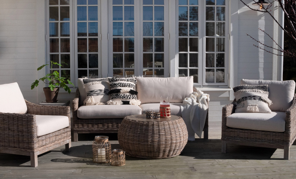 WESTPORT Sofabord Rattan i gruppen Utembler / Hagegrupper / Kafgrupper & mbler hos Sofas & more (4069)