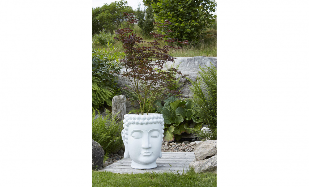 BUDDHA Pot Hvit i gruppen Utembler / Utepotter hos Sofas & more (44237)