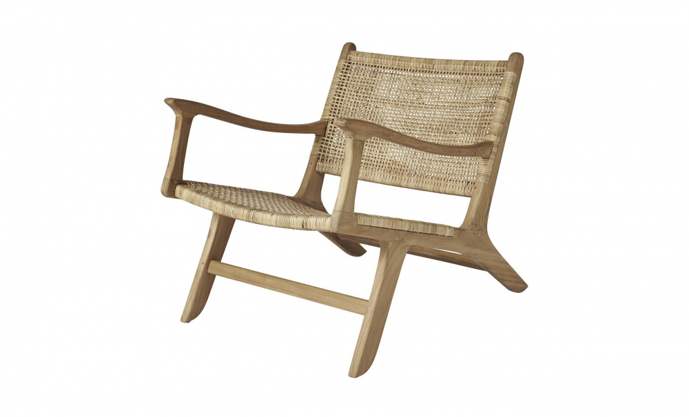 TEGAL Lenestol med armlener Rattan Nature i gruppen Stue / Lenestoler hos Sofas & more (48407)