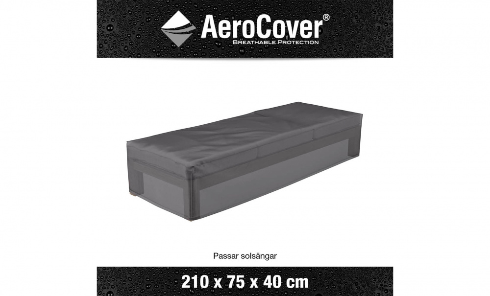 AEROCOVER Solsengtrekk 210 x 75 x 40 Antrasitt, 40 i gruppen Utembler / Oppbevaring / Mbeltrekk hos Sofas & more (7964)