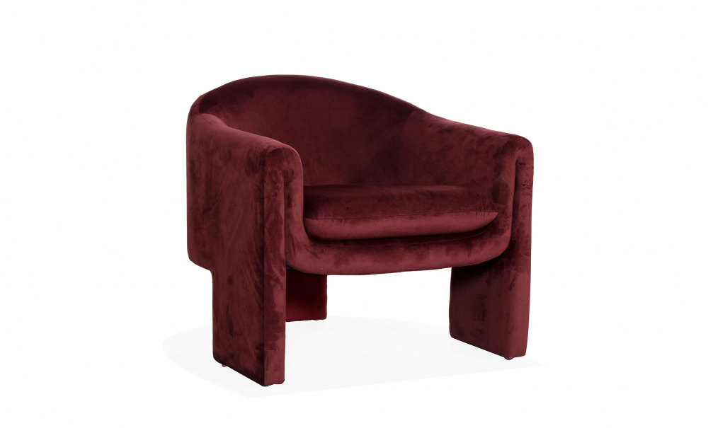 BOOGI Lounge lenestol Velvet Plum i gruppen Stue / Lenestoler / Flyelslenestoler hos Sofas & more (BH-A422-ZF-11)