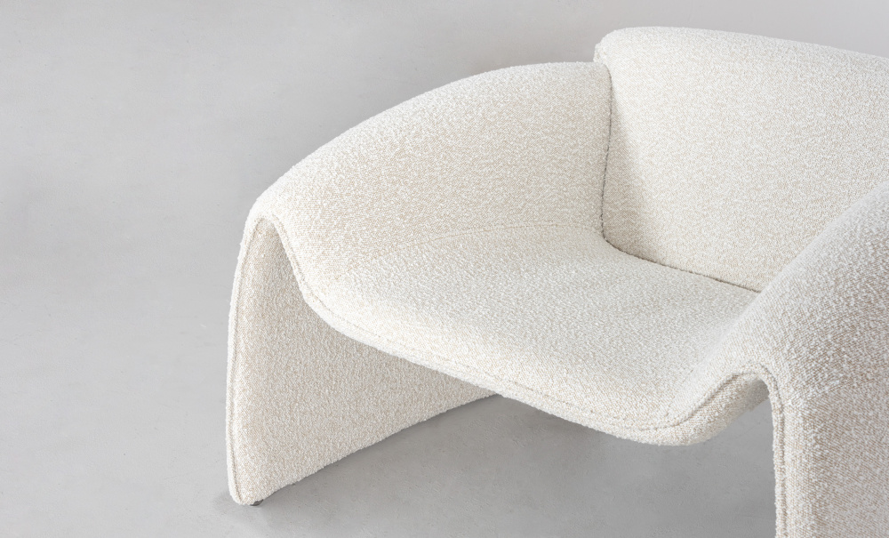 BOOGI Lounge Chair Boucl Offwhite i gruppen Soverom / Soveromsmbler / Sittembler hos Sofas & more (BH-A467-A2635-2A)