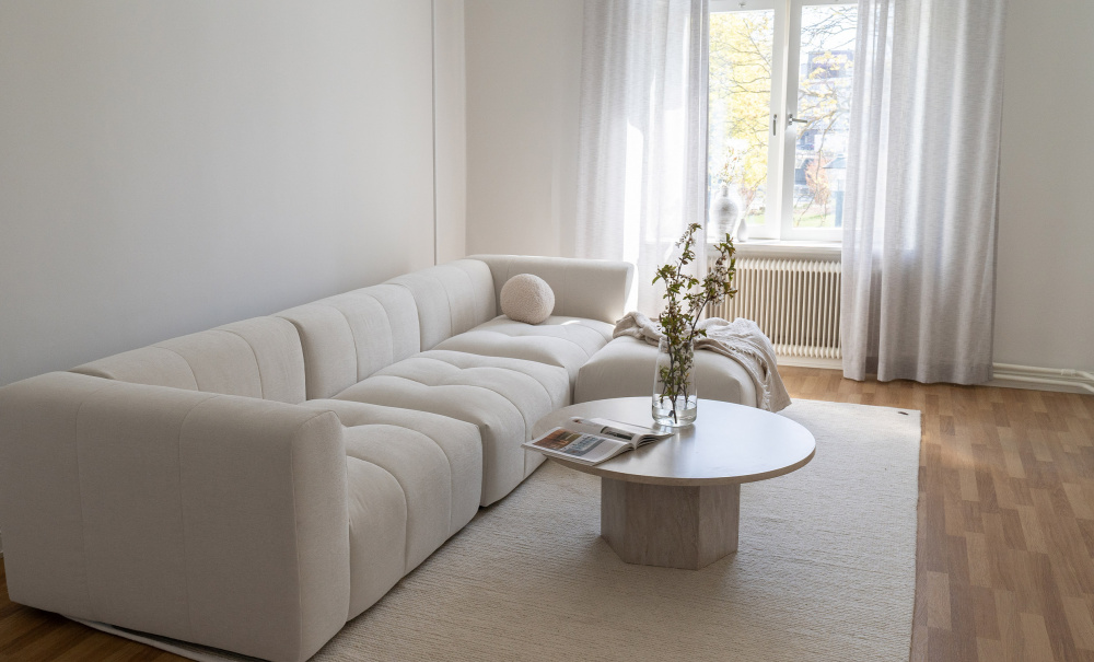 CLOUD Lenestol/Sentermodul Beige i gruppen Stue / Sofaer / Modulsofaer hos Sofas & more (CL-MID-BE)