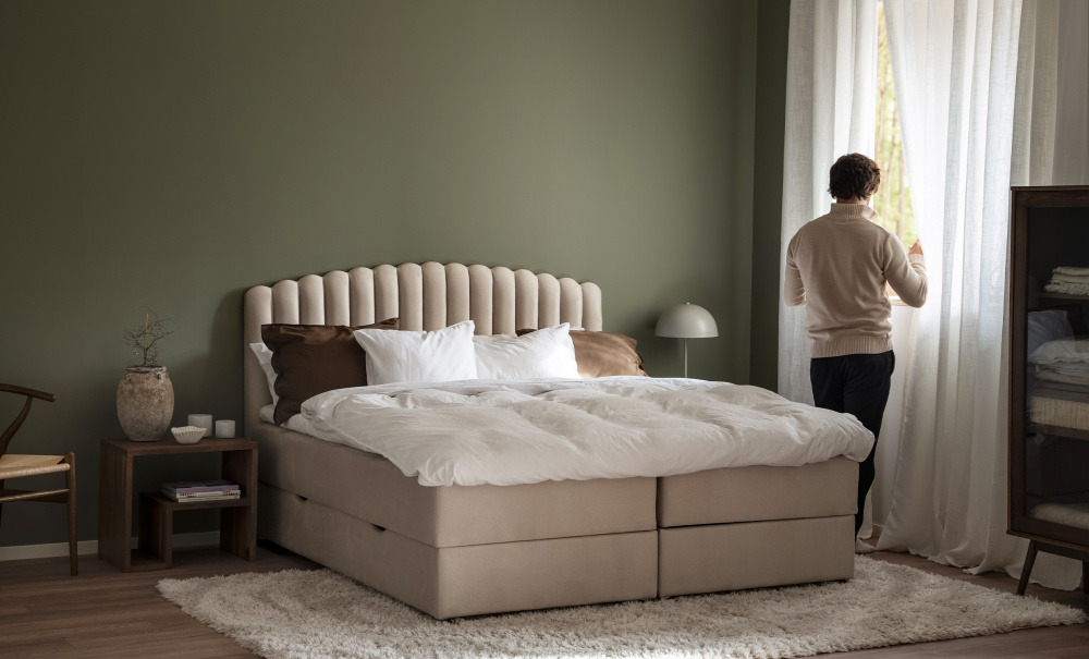 DANVIK 160 Boksseng Beige i gruppen Soverom / Senger / Senger 160 hos Sofas & more (DAN160MON02)