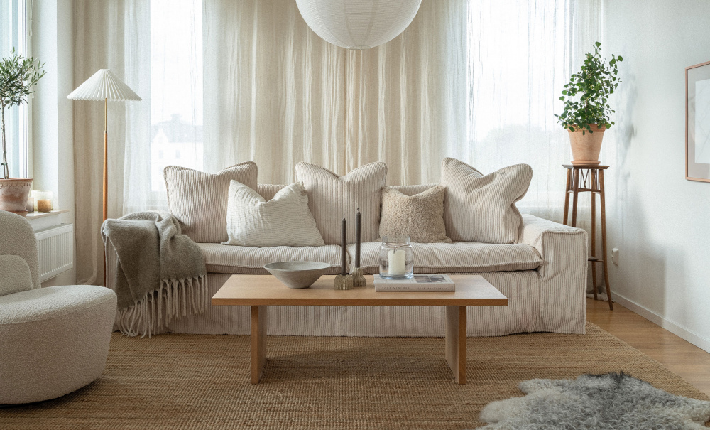 DOVER Grand Deluxe 3-seters sofa Manchester Offwhite i gruppen Stue / Sofaer / 3-seters sofaer hos Sofas & more (DO3SZOOW)