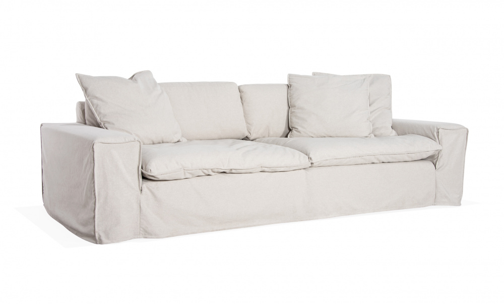 DOVER Grand Deluxe 4-seters sofa Linnebeige i gruppen Stue / Sofaer / hos Sofas & more (DO4SBR002)