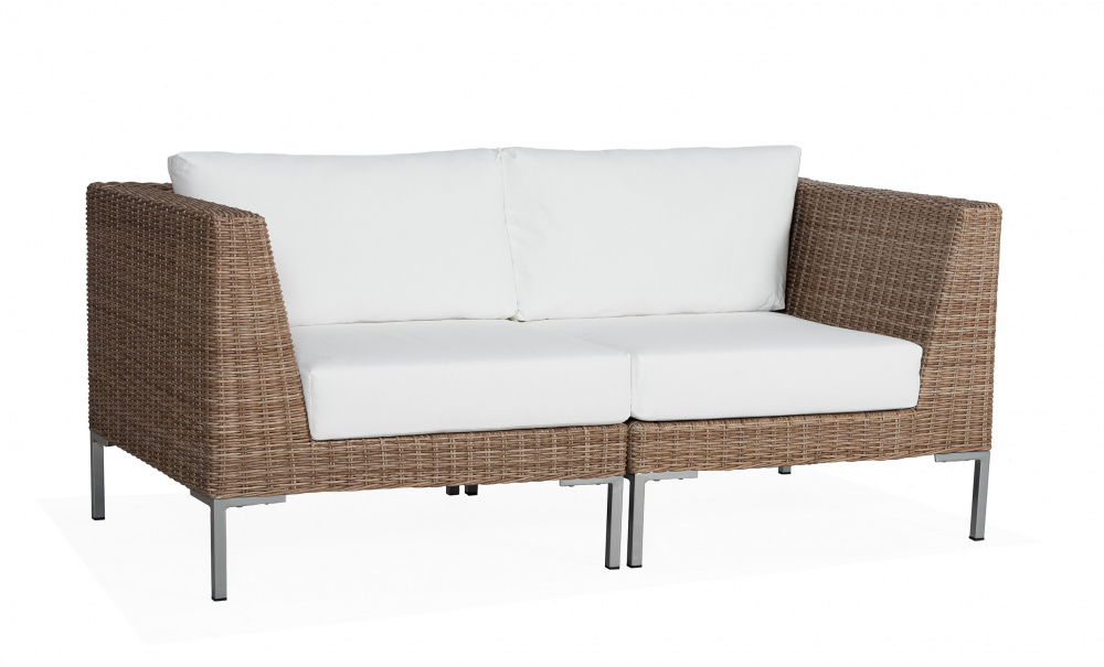 GREENVILLE Sofa M Kunstrotting i gruppen Utembler / Hagesofaer hos Sofas & more (GRE-2S-RATTAN)