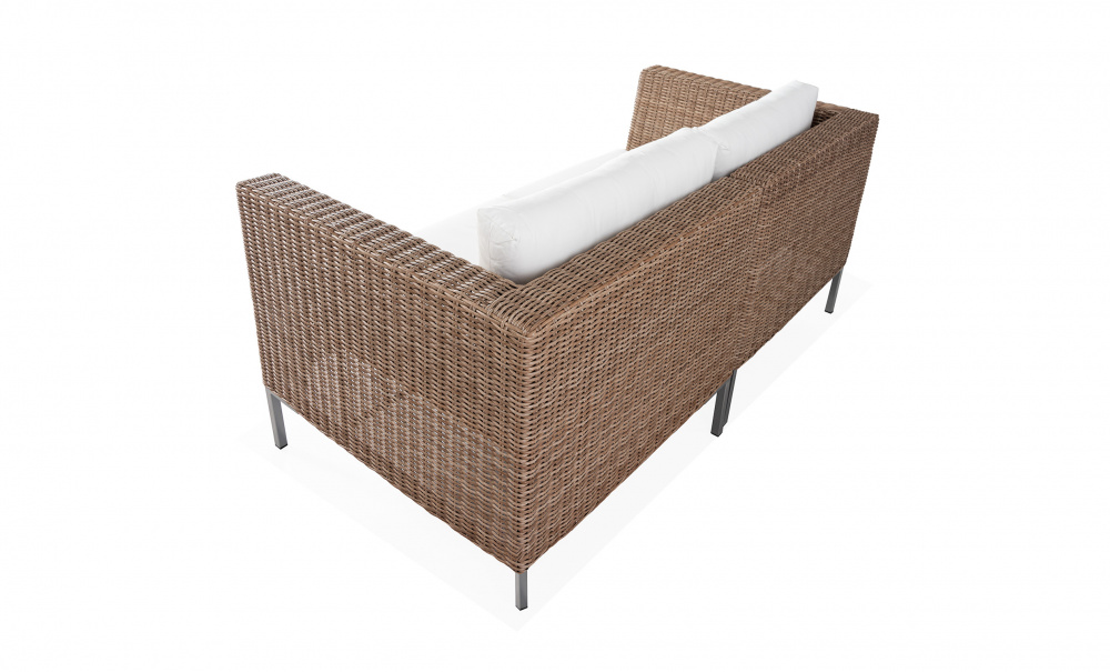 GREENVILLE Sofa M Kunstrotting i gruppen Utembler / Hagesofaer hos Sofas & more (GRE-2S-RATTAN)