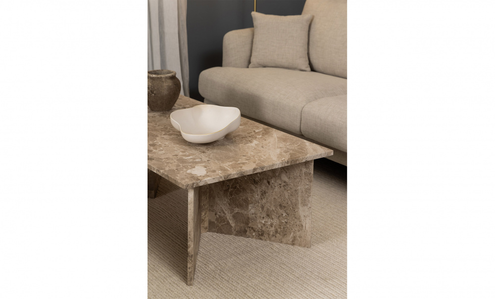 VERA Sofabord 140 Marmor Beige i gruppen Stue / Sofabord / Marmorbord hos Sofas & more (H000022323)