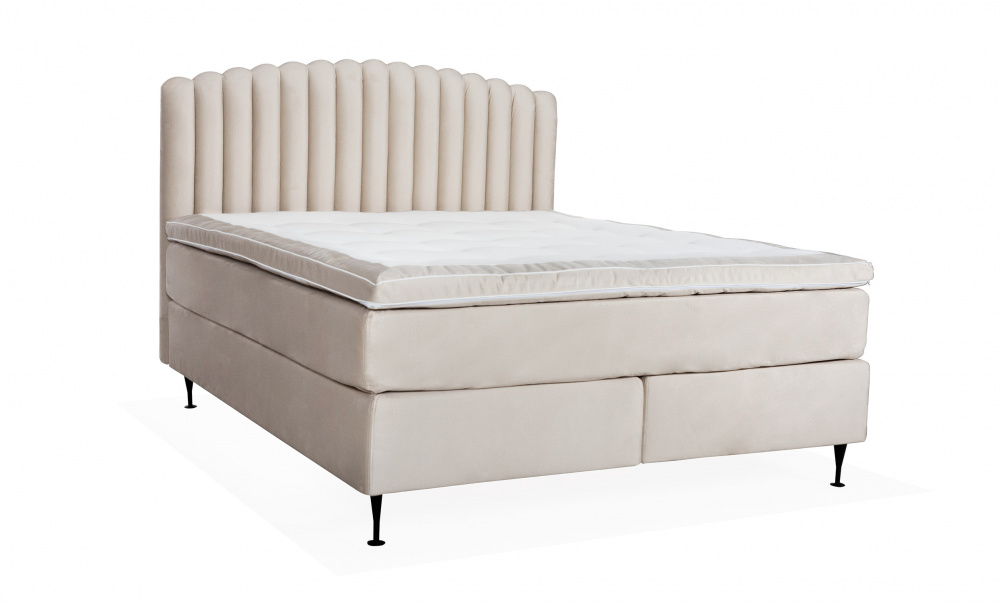 OPERA/PRIMO HIGH 180 Sengesett Velvet Lysegr i gruppen Soverom / Senger / hos Sofas & more (KMP04078PRHISG180M84)