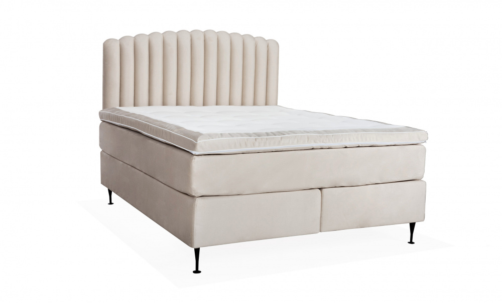 OPERA/PRIMO HIGH 160 Sengesett Velvet Mrkegr i gruppen Soverom / Senger / hos Sofas & more (KMP04087PRHISG160M92)