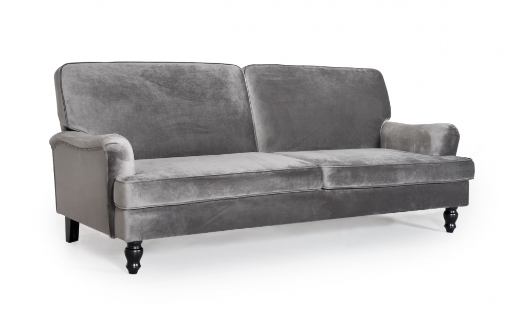 HOWARD Sovesofa Velvet Gr i gruppen Stue / Sofaer / Flyelssofaer / hos Sofas & more (LAB-192N2S-CR-7)