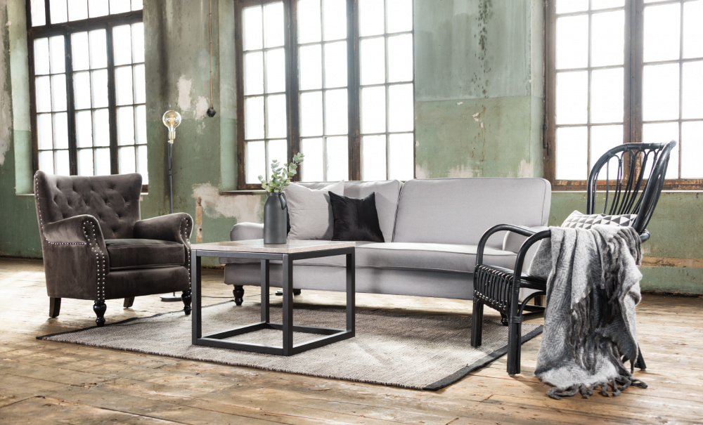 HOWARD Sovesofa Mrk gr i gruppen Soverom / Senger / hos Sofas & more (LAB-192N2S-NM-29)