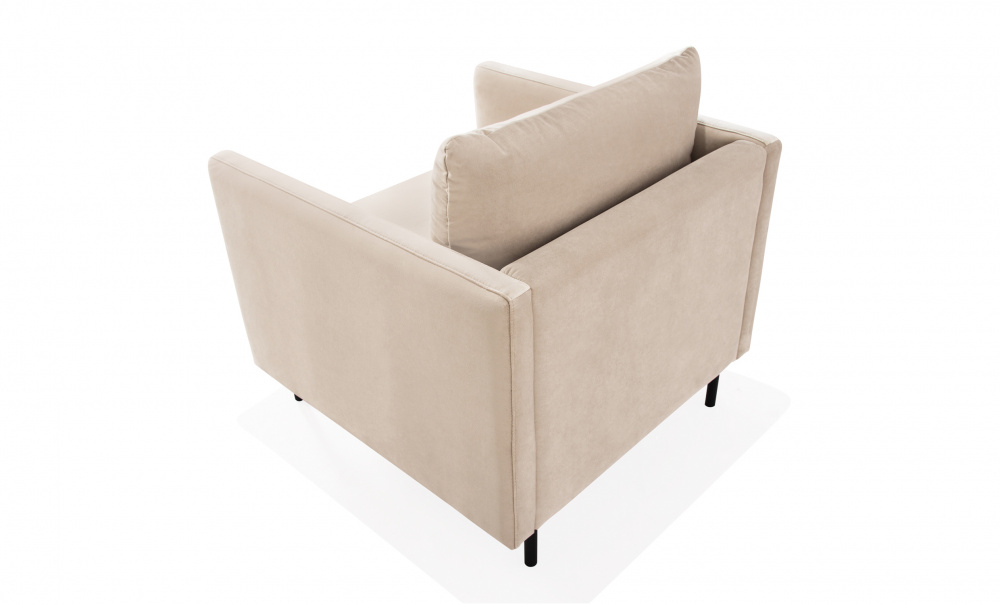 LINDE Lenestol Velvet Greige i gruppen Stue / Lenestoler hos Sofas & more (LI1AC-SA02)