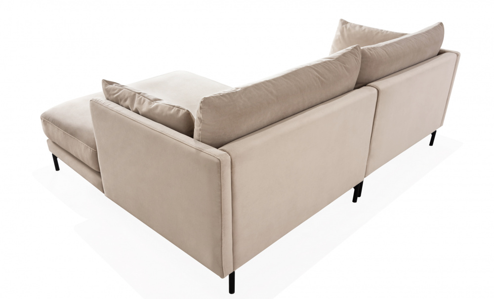 LINDE Sofa Hyre Velvet Greige i gruppen Stue / Sofaer / Divansofaer hos Sofas & more (LI2DSA02)