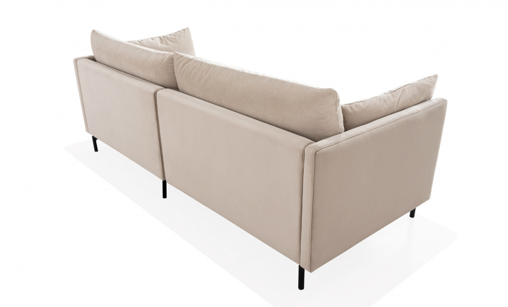 LINDE 3-seters sofa Velvet Greige i gruppen Stue / Sofaer / hos Sofas & more (LI3SA02)