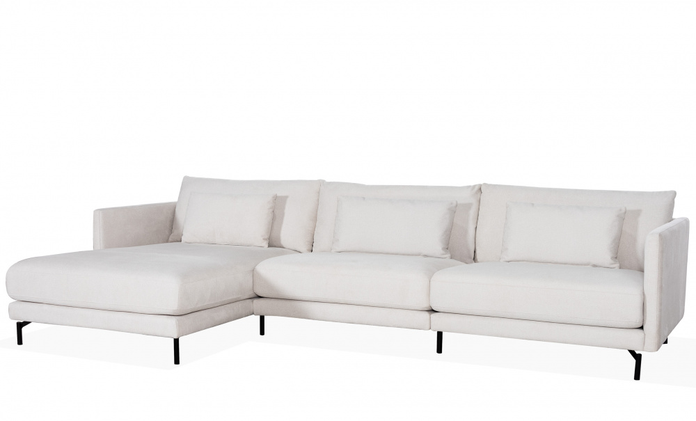 LINDE Sofa Stor Venstre Beige i gruppen Stue / Sofaer / Divansofaer hos Sofas & more (LID3PA05)