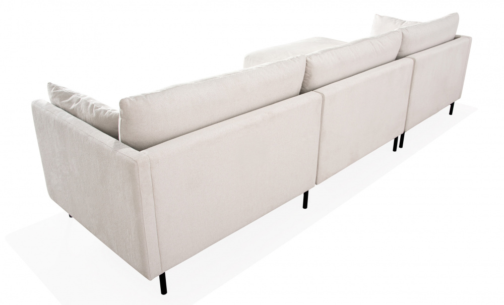 LINDE Sofa Stor Venstre Beige i gruppen Stue / Sofaer / Divansofaer hos Sofas & more (LID3PA05)