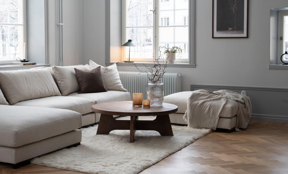 LYON fotskammel Beige i gruppen Stue / Sofaer / Modulsofaer hos Sofas & more (LY-FS-CABE)