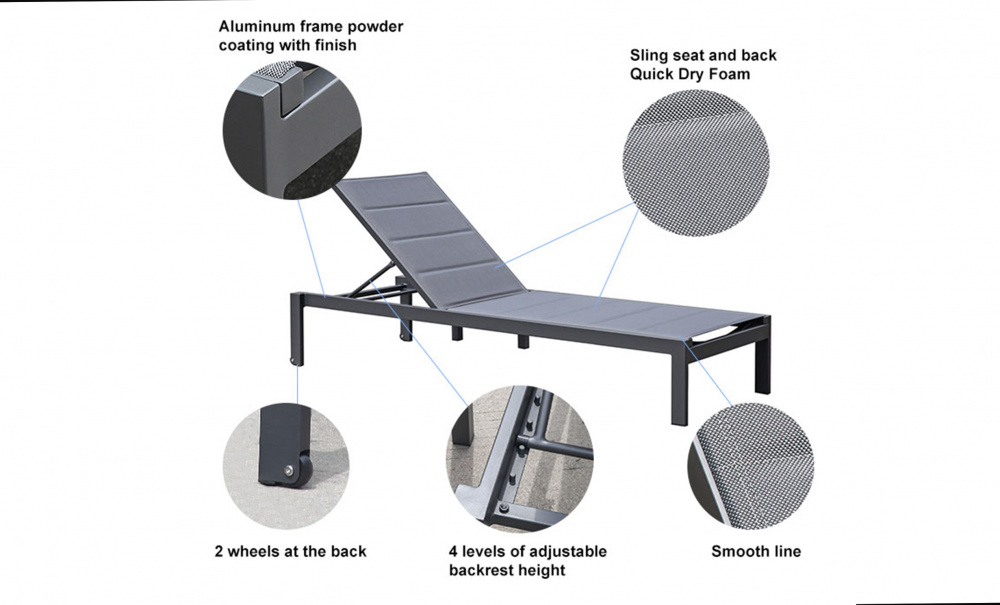 TOBAGO Solseng Hvit i gruppen Utembler / Sittembler / Solstoler hos Sofas & more (MB4090-WH)