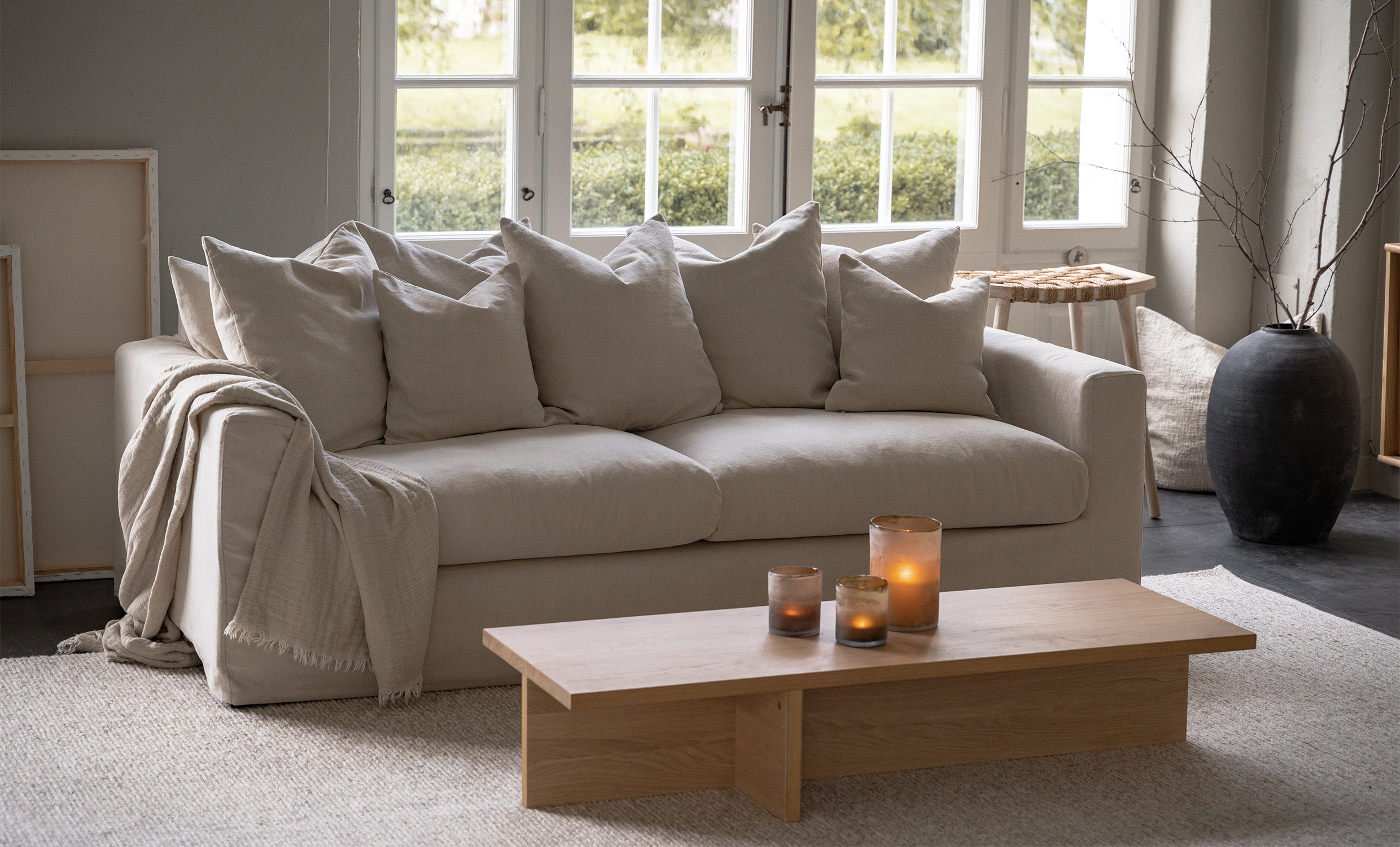 MONACO Premium 3-seters sofa Beige