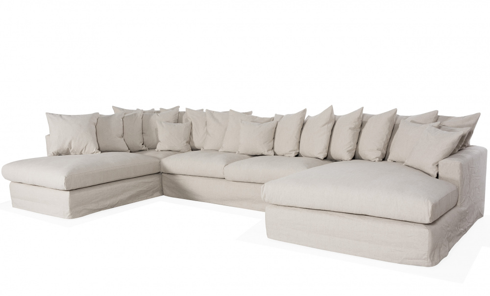 MONACO PREMIUM U-sofa Venstre Beige i gruppen Stue / Sofaer / U-sofaer hos Sofas & more (MOA3DBE)