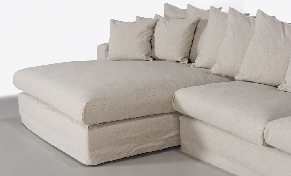 MONACO PREMIUM U-sofa Venstre Beige i gruppen Stue / Sofaer / U-sofaer hos Sofas & more (MOA3DBE)