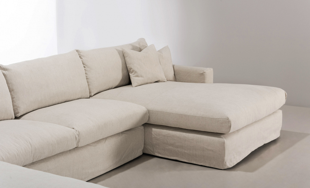 MAXIME U-sofa Venstre Beige i gruppen Stue / Sofaer / hos Sofas & more (MXA3DBE)