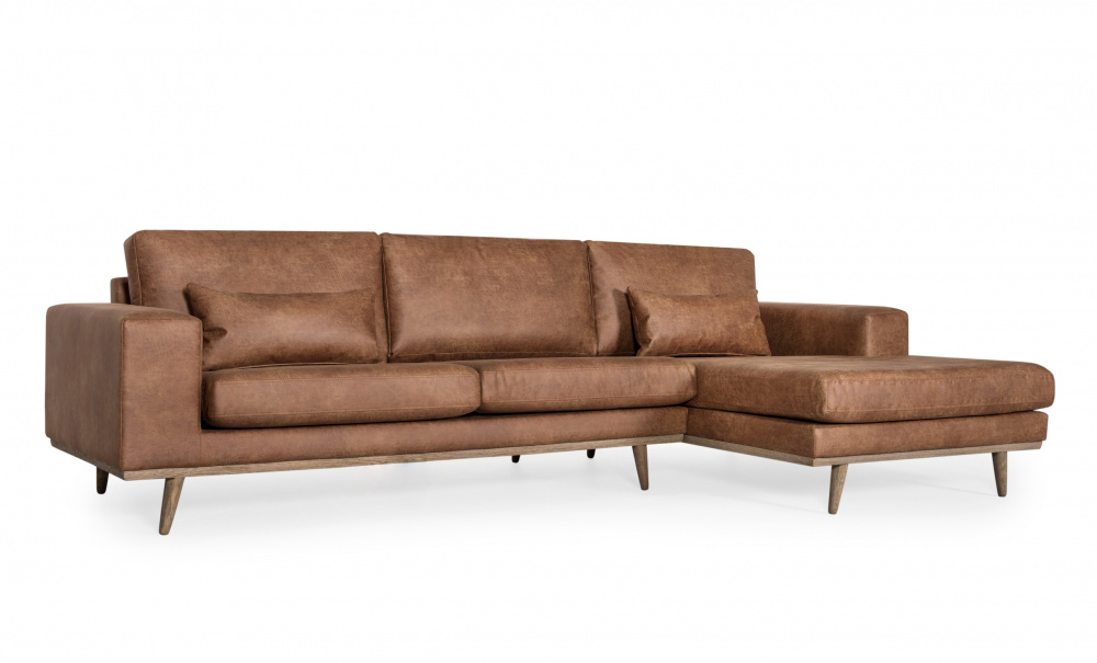 STOCKHOLM Leather Divansofa Hyre Cogna i gruppen Stue / Sofaer / Skinnsofaer / hos Sofas & more (N-ST3DEZ4OL)