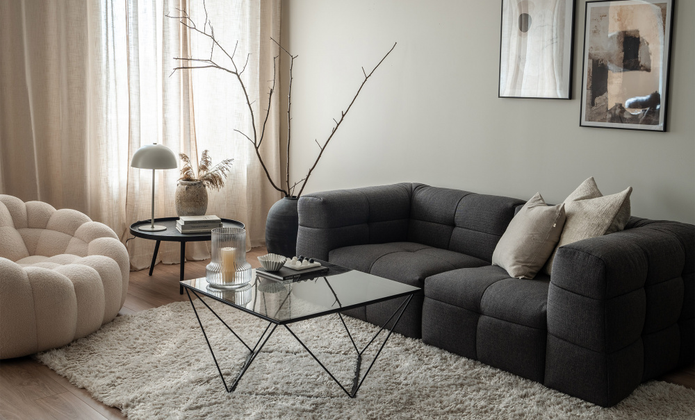 STAR Salongbord Sort i gruppen Stue / Sofabord / Glassbord hos Sofas & more (OL-2040CT-A-BL)